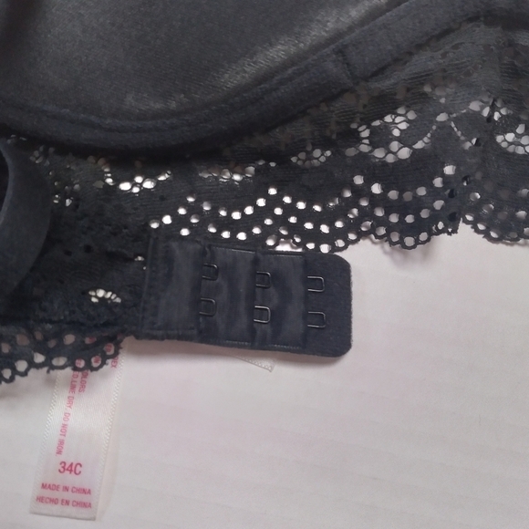 Xhilaration Black Lace Longline Bra Size 34C - Picture 6 of 13